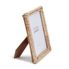 Load image into Gallery viewer, Two&#39;s Company Amanpulo Woven Rattan 8&quot; x 10&quot; Photo Frame

