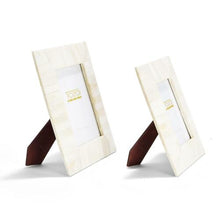 Load image into Gallery viewer, Two&#39;s Company Plaza Ivory Tile Set of 2 Photo Frames
