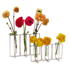 Load image into Gallery viewer, Tozai Set of 2 Stainless Steel Silver Vases (Includes 2 Sizes)
