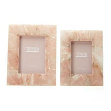 Load image into Gallery viewer, Two&#39;s Company Pink Quartz Set of 2 Photo Frames (4&quot;x6&quot; &amp; 5&quot;x7&quot;)
