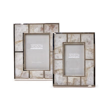 Load image into Gallery viewer, Tozai Genuine White Quartz Set of 2 Photo Frames
