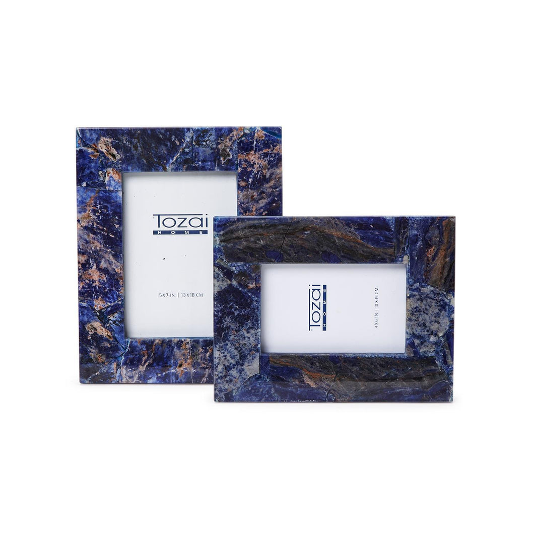 Tozai Set of 2 Sodalite Photo Frames ( 4