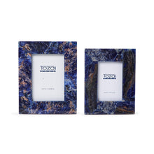 Load image into Gallery viewer, Tozai Set of 2 Sodalite Photo Frames ( 4&quot; x 6&quot; and 5&quot; x 7&quot;)
