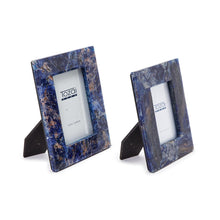 Load image into Gallery viewer, Tozai Set of 2 Sodalite Photo Frames ( 4&quot; x 6&quot; and 5&quot; x 7&quot;)

