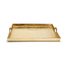 Load image into Gallery viewer, Two&#39;s Company Hotel De Ville Gold Decorative Aluminum Square Tray
