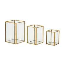 Load image into Gallery viewer, Tozai Set of 3 Rectangular Windows Vases
