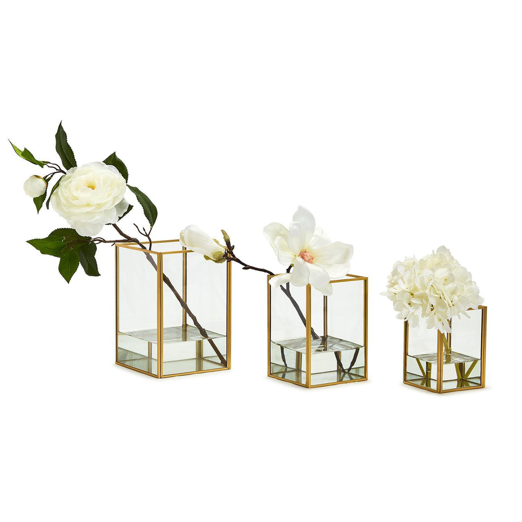 Tozai Set of 3 Rectangular Windows Vases