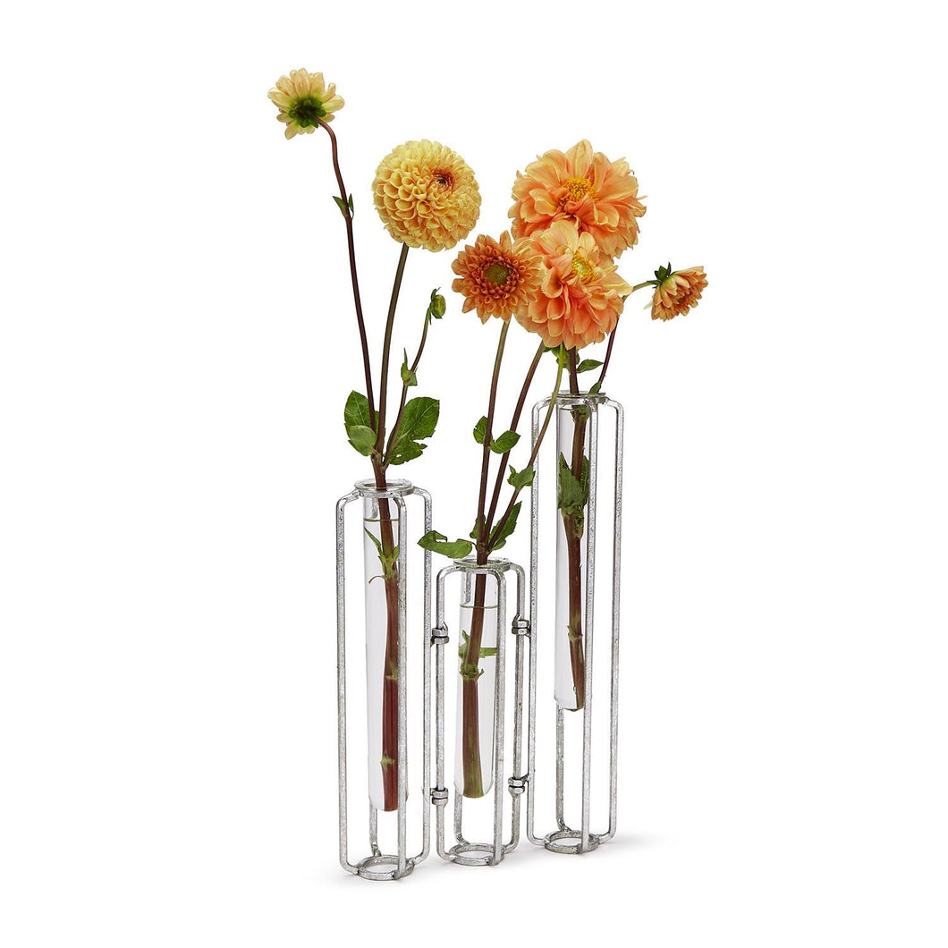 Tozai Lavoisier Set of 3 Hinged Flower Vases