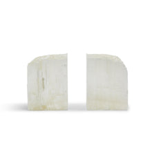 Load image into Gallery viewer, Two&#39;s Company Glaciers Set of 2 Selenite Crystal Bookends

