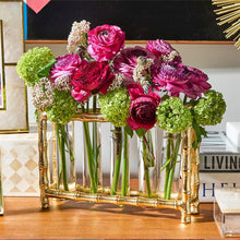 Load image into Gallery viewer, Tozai Home Golden Bamboo Vase
