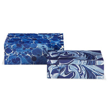 Load image into Gallery viewer, Two&#39;s Company Set of 2 Atlantis Hinged Boxes Lined With Black Velvet
