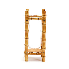 Load image into Gallery viewer, Two&#39;s Company Handcrafted 11-1/2&quot; Natural Bamboo Vase with Glass Vessel
