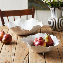 Load image into Gallery viewer, Two&#39;s Company White Free Form Serving Bowls (Set of 2) Food Safe
