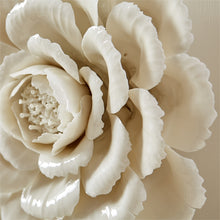Load image into Gallery viewer, Two&#39;s Company White Porcelain Garden Flower Wall Sculptures, 7-Piece Set
