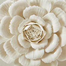 Load image into Gallery viewer, Two&#39;s Company White Porcelain Garden Flower Wall Sculptures, 7-Piece Set
