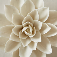 Load image into Gallery viewer, Two&#39;s Company White Porcelain Garden Flower Wall Sculptures, 7-Piece Set
