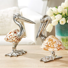 Load image into Gallery viewer, Tozai Shell Sculpture Pelicans, 2-Piece Set (SND101-S2)
