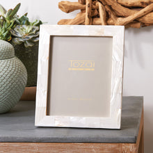 Load image into Gallery viewer, Tozai Pearly White 8&quot;x10&quot; Photo Frame in Gift Box
