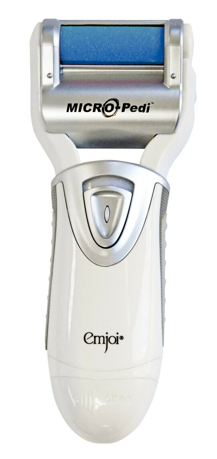 Emjoi Micro Pedi White Callus Remover with Extra Coarse Roller & Cleaning Brush (AP-3RPS)