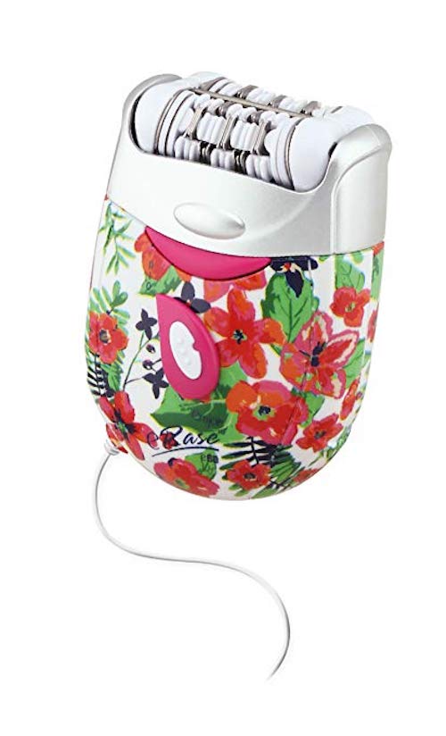 Emjoi eRase 2-in-1 e60 Disc Precision Hair Removal Epilator in Floral (AP-14EFP)