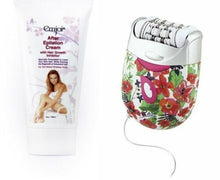 Load image into Gallery viewer, Emjoi Epilator Duo - Emjoi 2in1 e60 Precision Hair Removal Epilator with Sensitive Attachment and After Epilation Cream (5oz)
